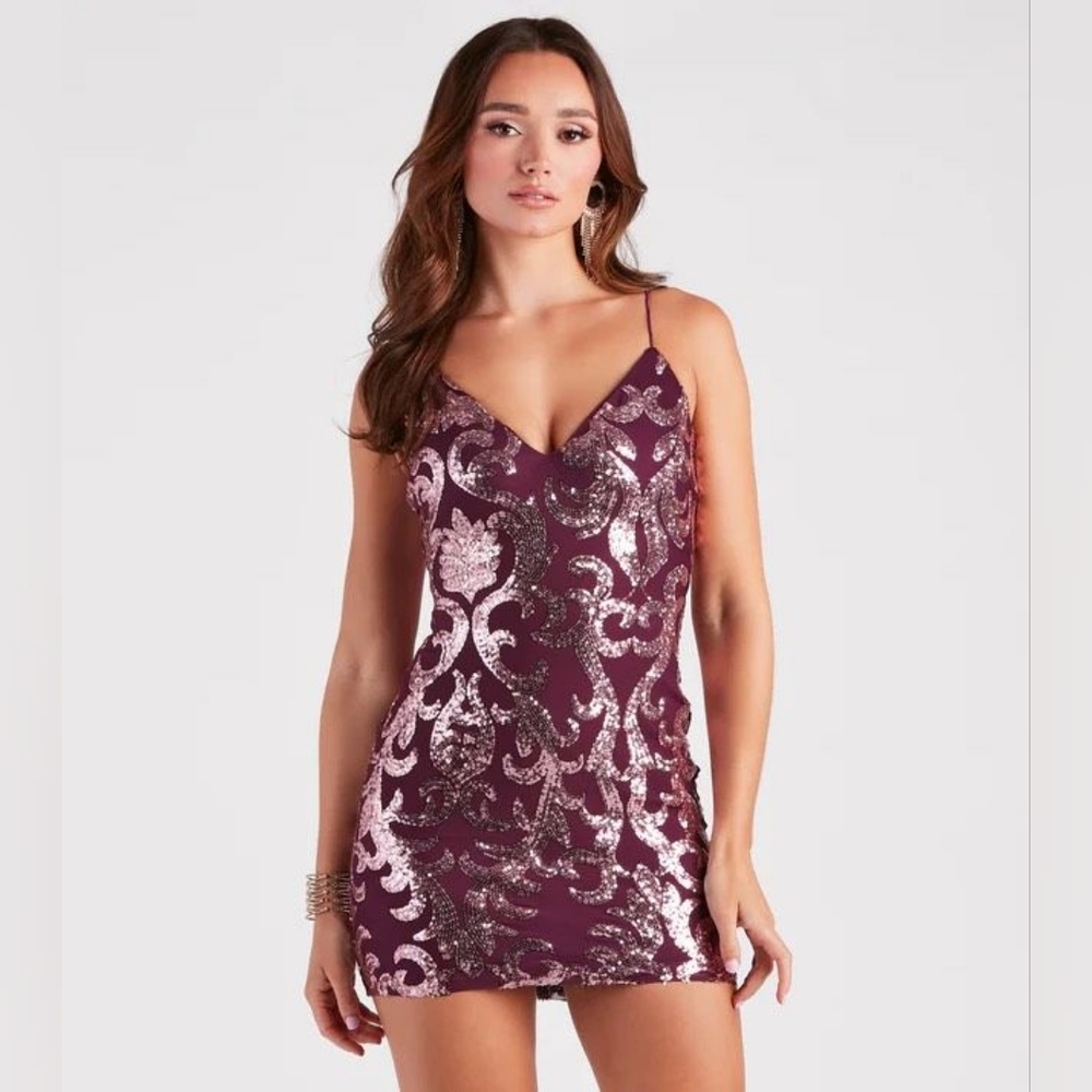 NWT Windsor Sequins Mini Dress